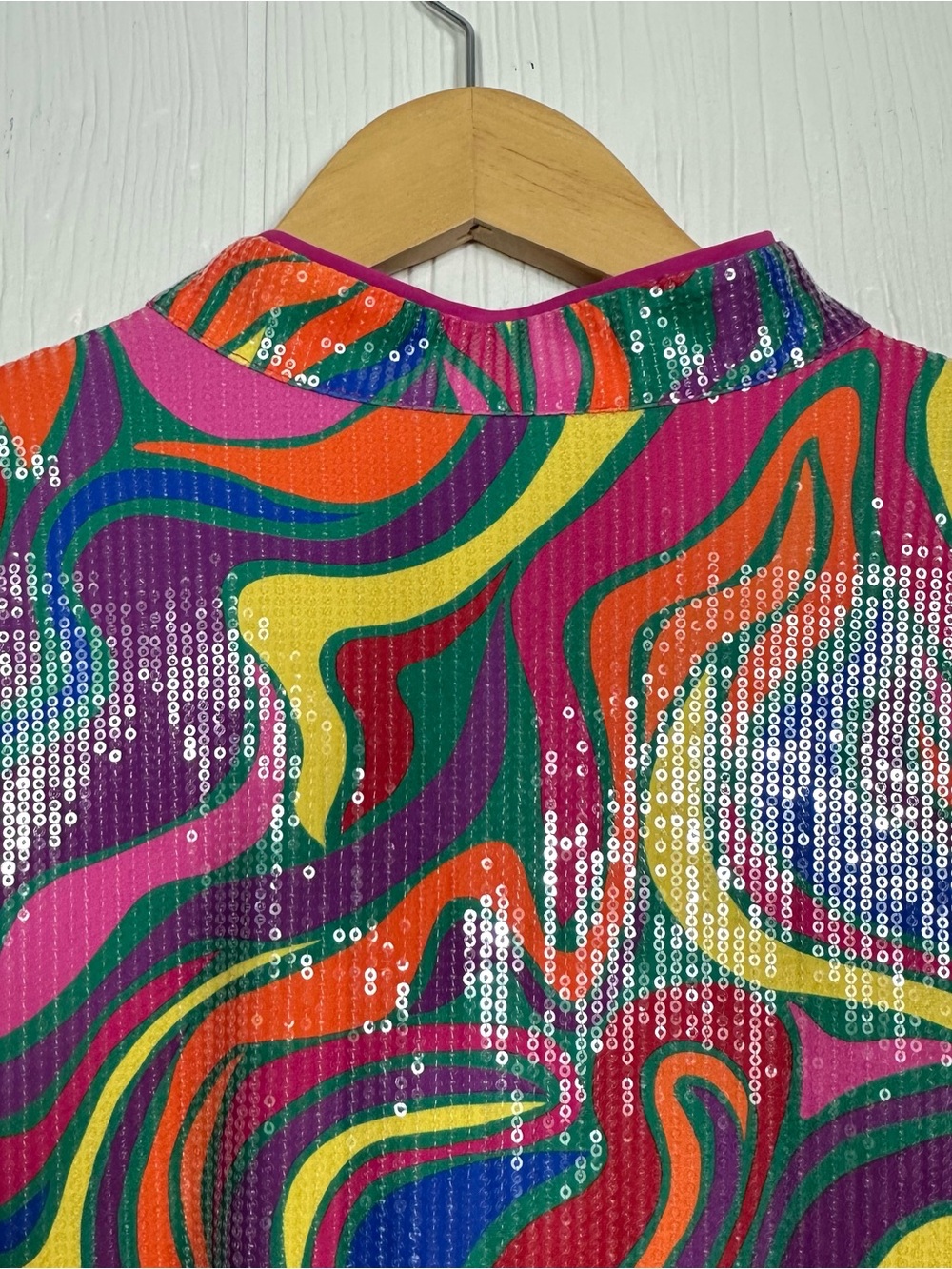 Alden Adair Multicolor Funky Swirl Wonderland Sequin Dress
Size Large - Picture 7 of 11